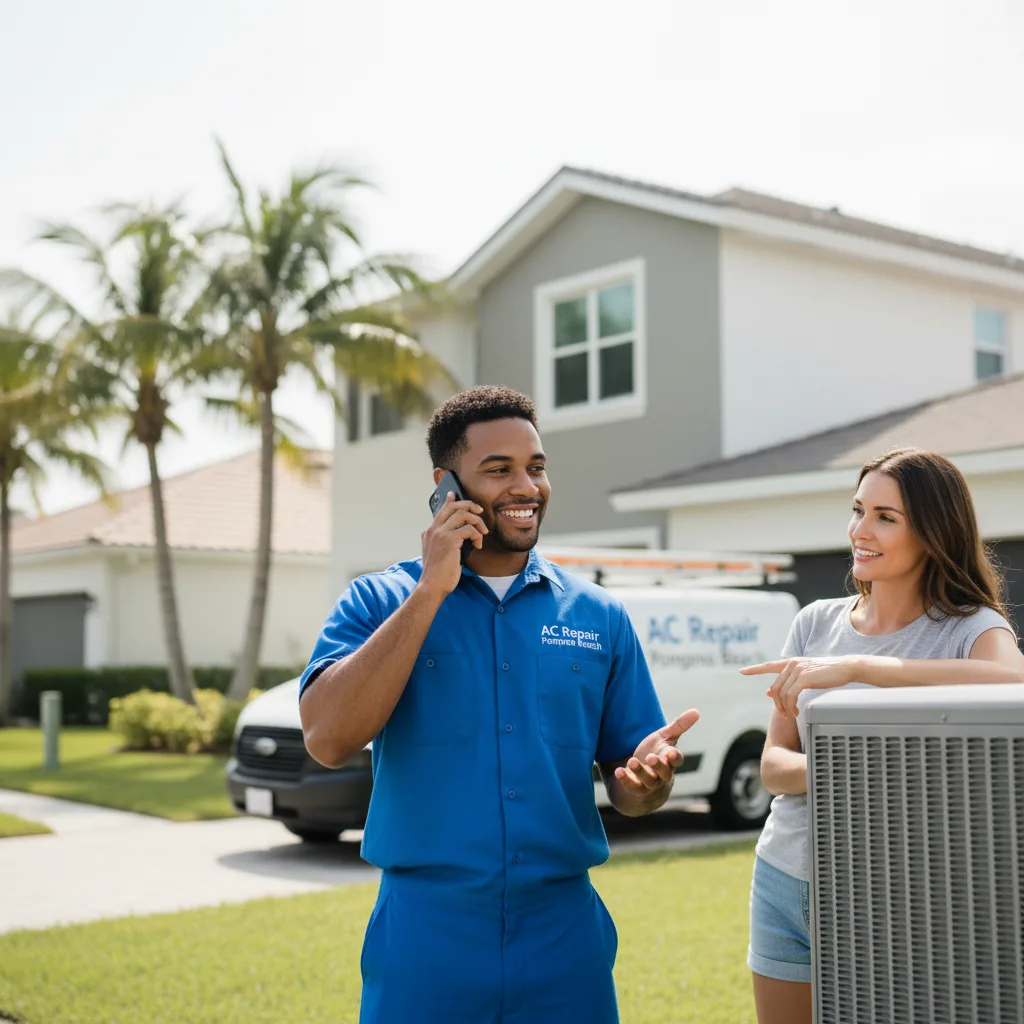 AC Repair Pompano Beach customer support in South Paris